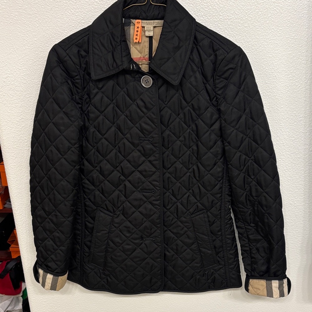 💝 🍀 Burberry ❤️🍀 Black Quilted Jacket - Picture 7 of 15